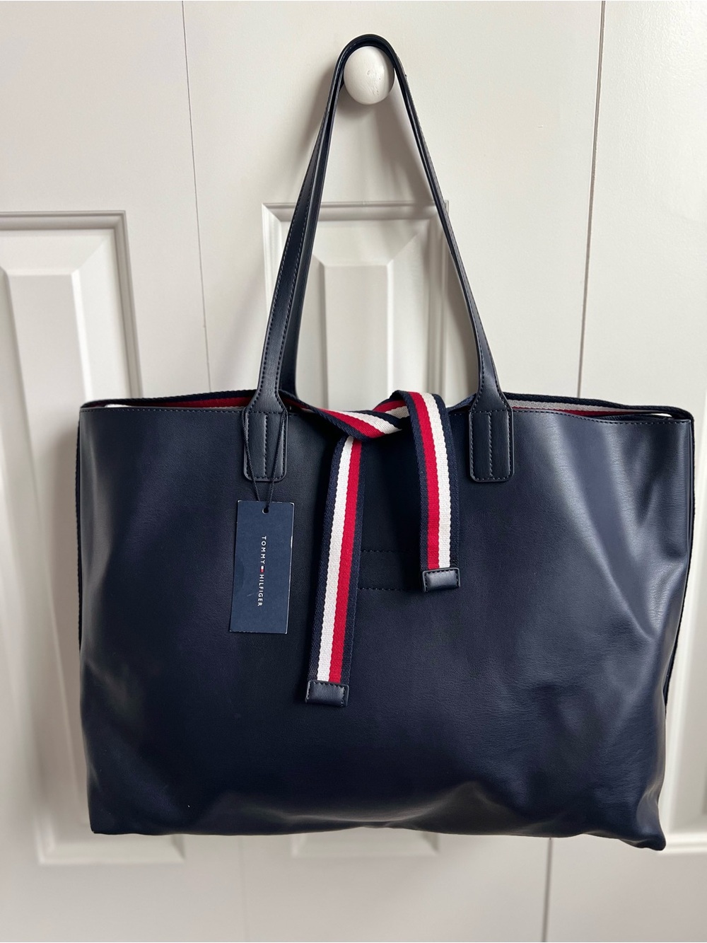 NWT Tommy Hilfiger Iconic Signature Oversized Tote Bag - Picture 3 of 11